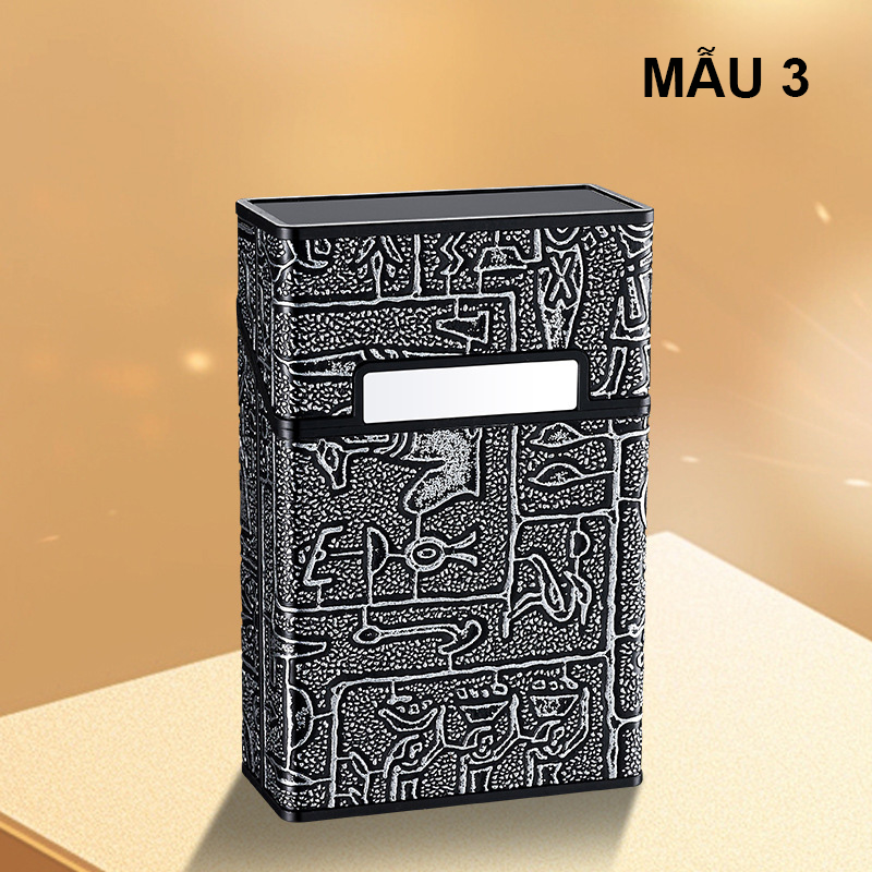 Hộp Đựng Thuốc 20 Điếu Lớn Ngắn Bọc Da