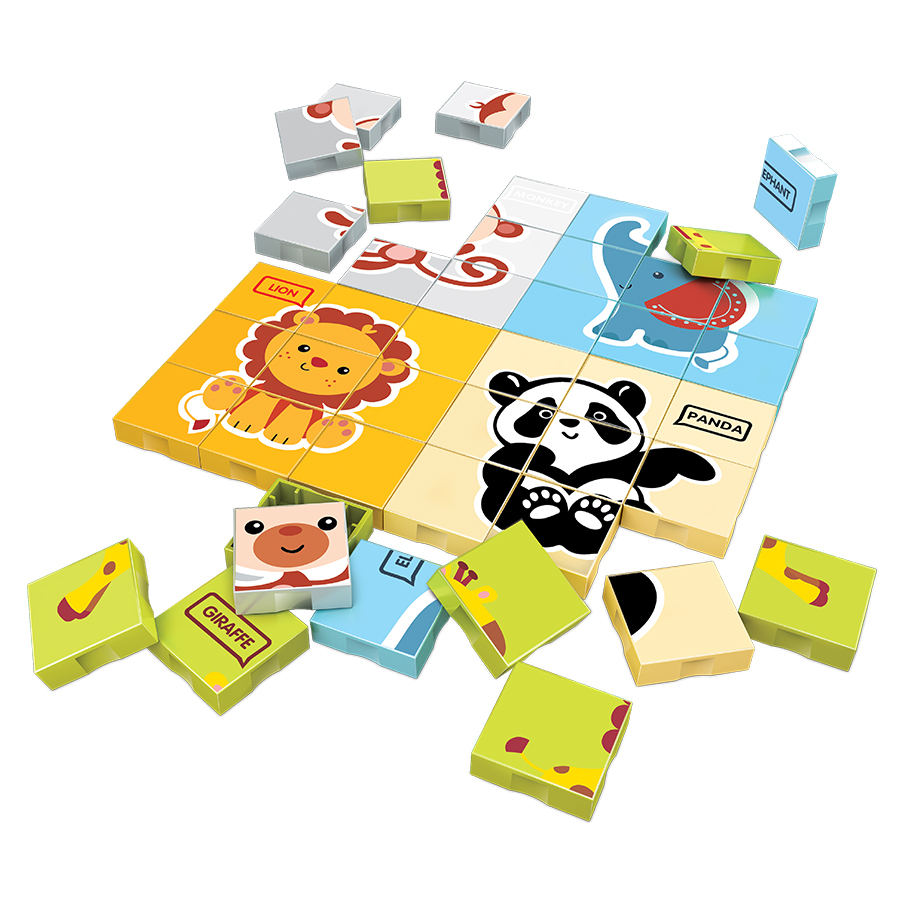 Đồ chơi lắp ráp Tinitoy Junior Block Animal Puzzle