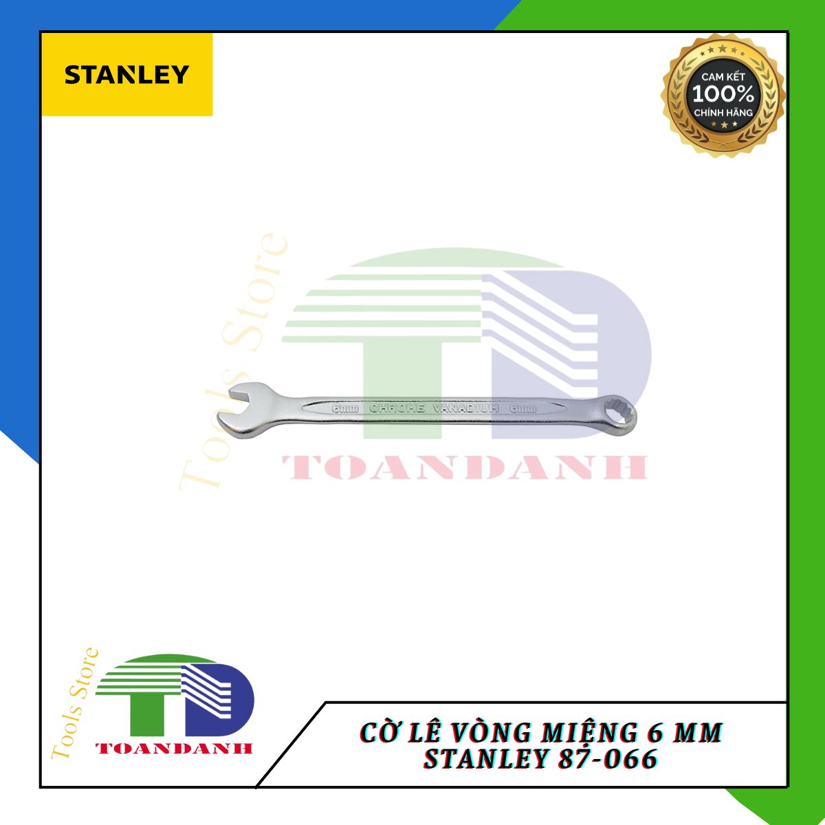 Cờ lê vòng miệng 6 mm Stanley 87-066