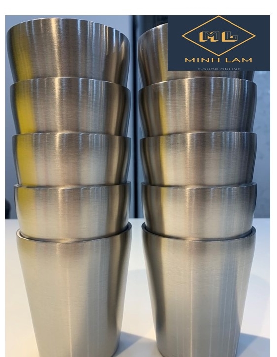 LY  INOX 2 LỚP CÁCH NHIỆT 330ML, HÀNG DÀY ĐẸP