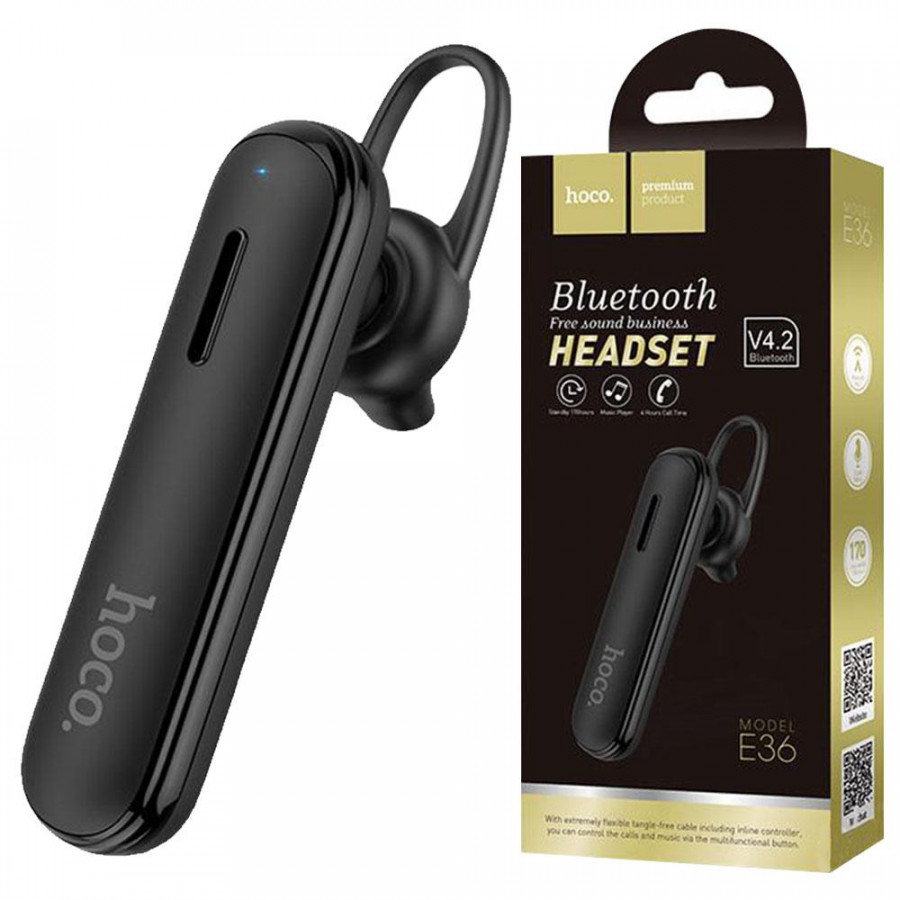 Tai nghe nhét tai bluetooth Hoco e36 v4.2 có mic đàm thoại - hàng chính hãng