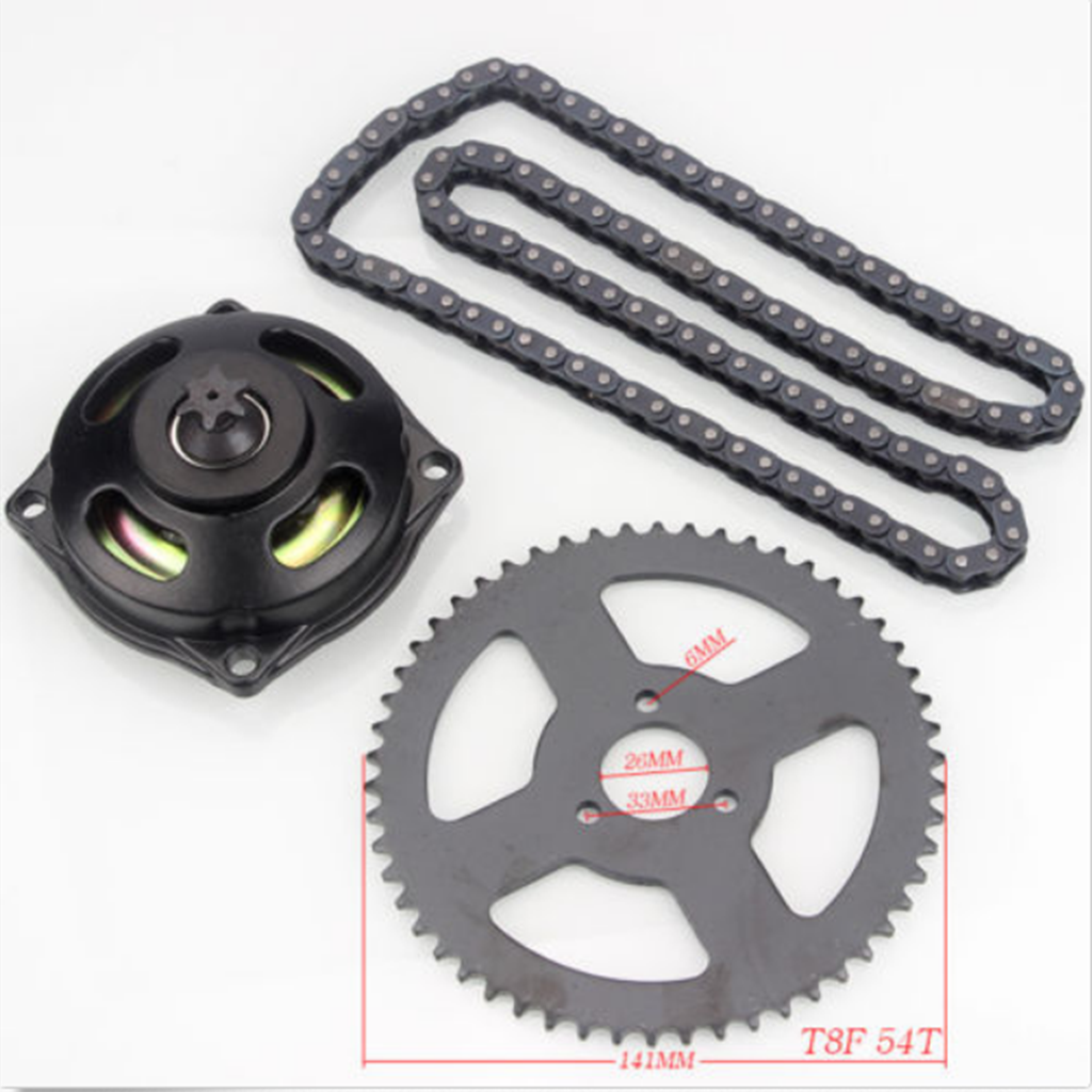 T8F Chain with 54    Sprocket for 47cc 49cc Mini Pocket Bike