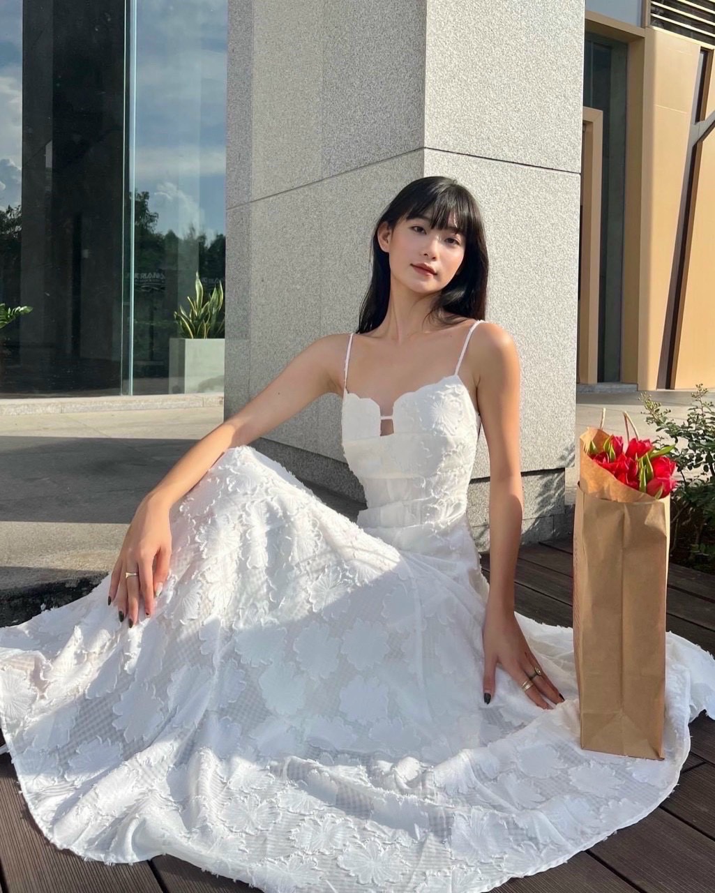 Đầm maxi 2 dây