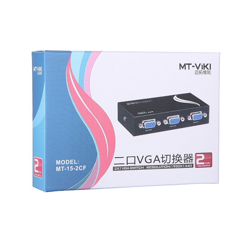 Bộ gộp VGA 2 vào 1 ra MK-VIKI (2 Port VGA Switch)