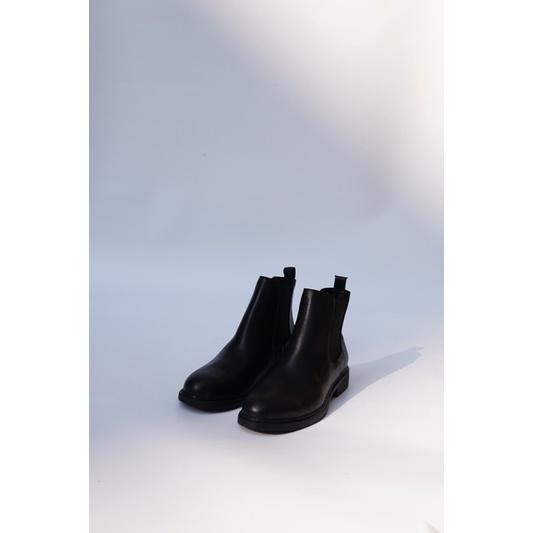 Chelsea boots nam da bò,giày bốt nam mũi tròn da bò nguyên tấm YOUTUS