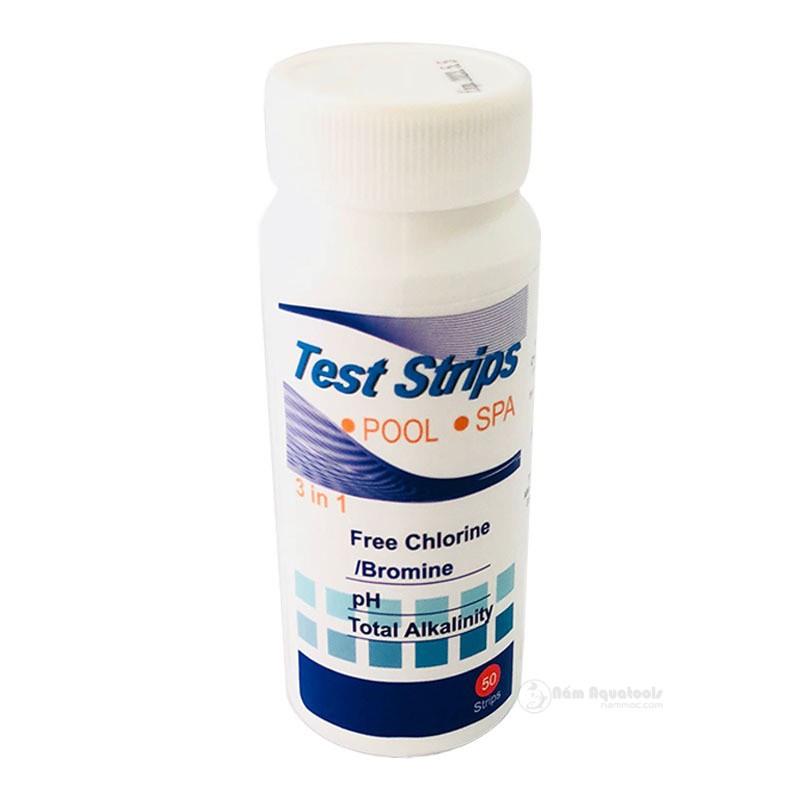 Test Strips 3 in 1 | Que Tets Nước 3 trong 1 | Kiểm tra Clo - pH - Độ kiềm cho Bể cá cảnh, thuỷ sinh