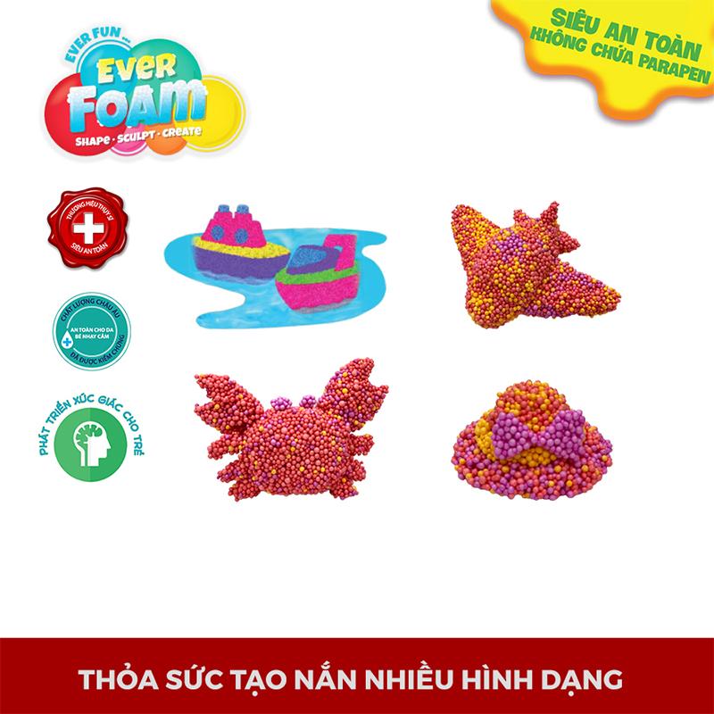 Đồ Chơi Sáng Tạo Slimy Foam_Slime Xốp Tím-Vàng-Xanh Dương 38001/PP-YE-BL