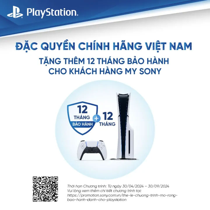 Bundle Bộ máy chơi game Sony PlayStation 5 Slim (PS5 Slim) hai tay cầm ASIA-00479 - Hàng Chính Hãng