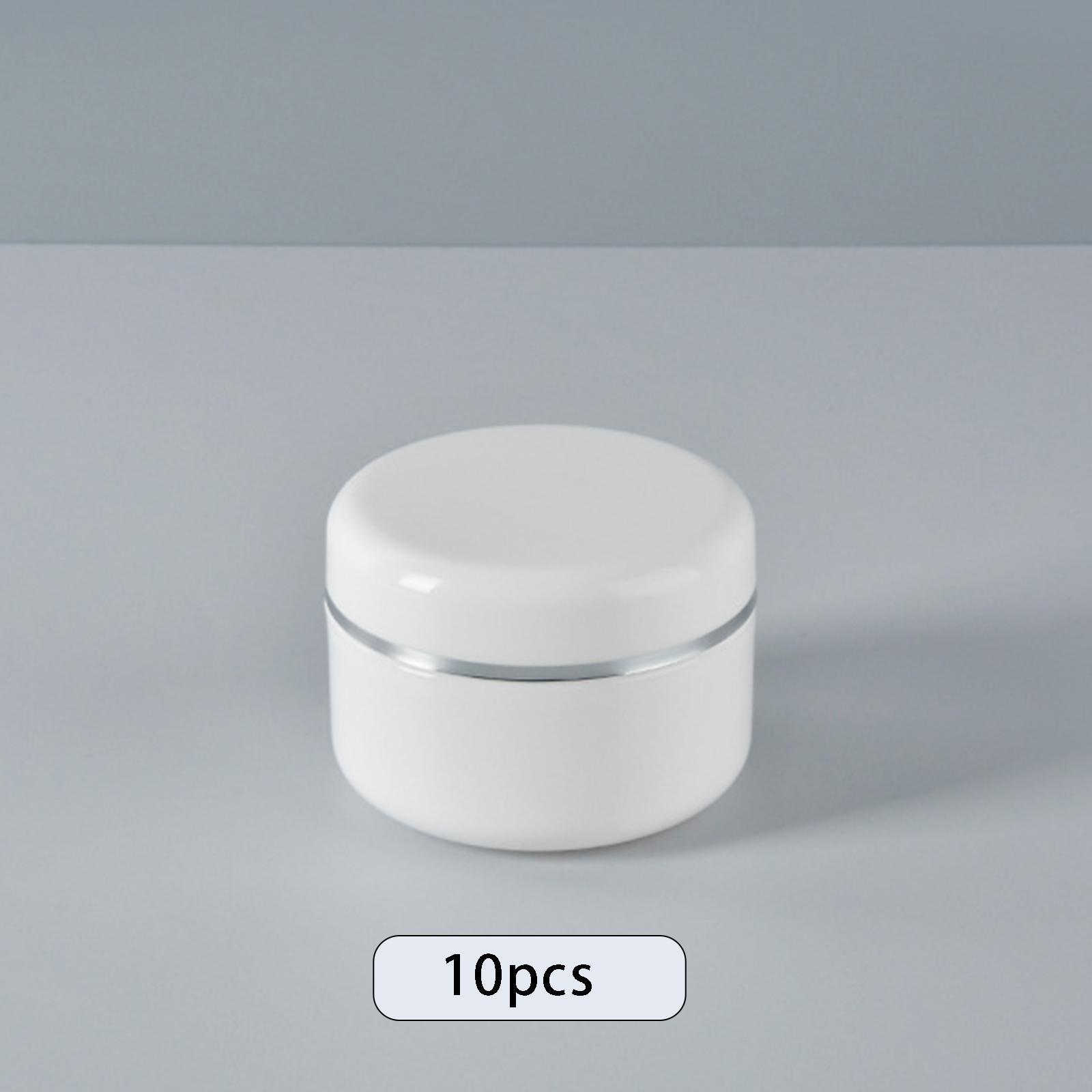 Set of 10 Refillable Jars Empty Cosmetic Containers Bottle