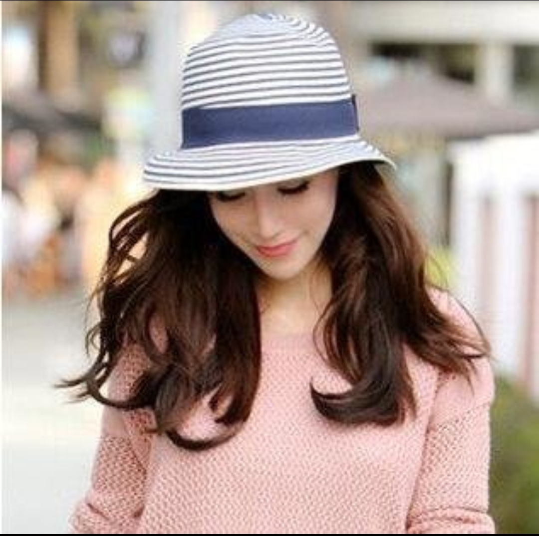 Mũ Đi Biển Hat Nón Nữ gấp gọn Phong Cách Hàn Quốc kết Nơ Mũ Rơm Mũ Mùa Hè Hàng nhập