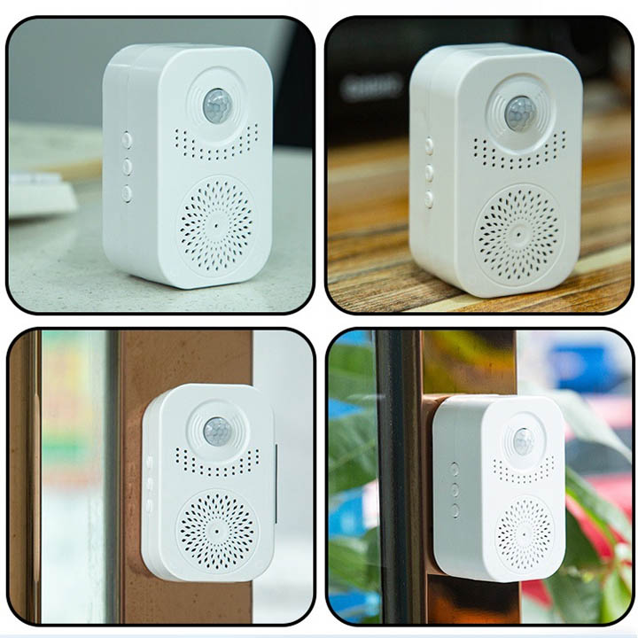 Chuông báo động, nhắc nhở bằng giọng nói không dây, cảm biến thông minh