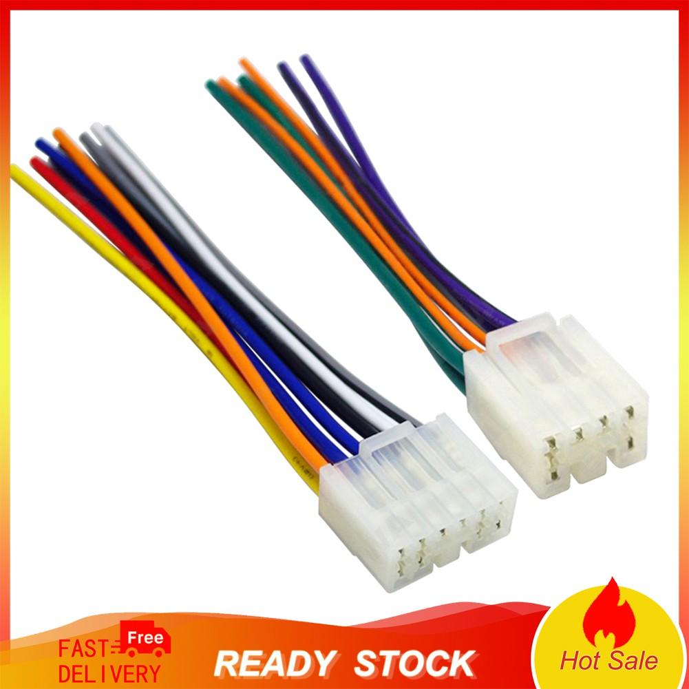 Bộ 2 dây cáp gắn âm thanh nổi cho xe hơi Toyota