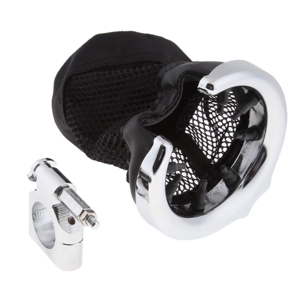 Motorbike Cup Holder Handlebar Mount with Basket for