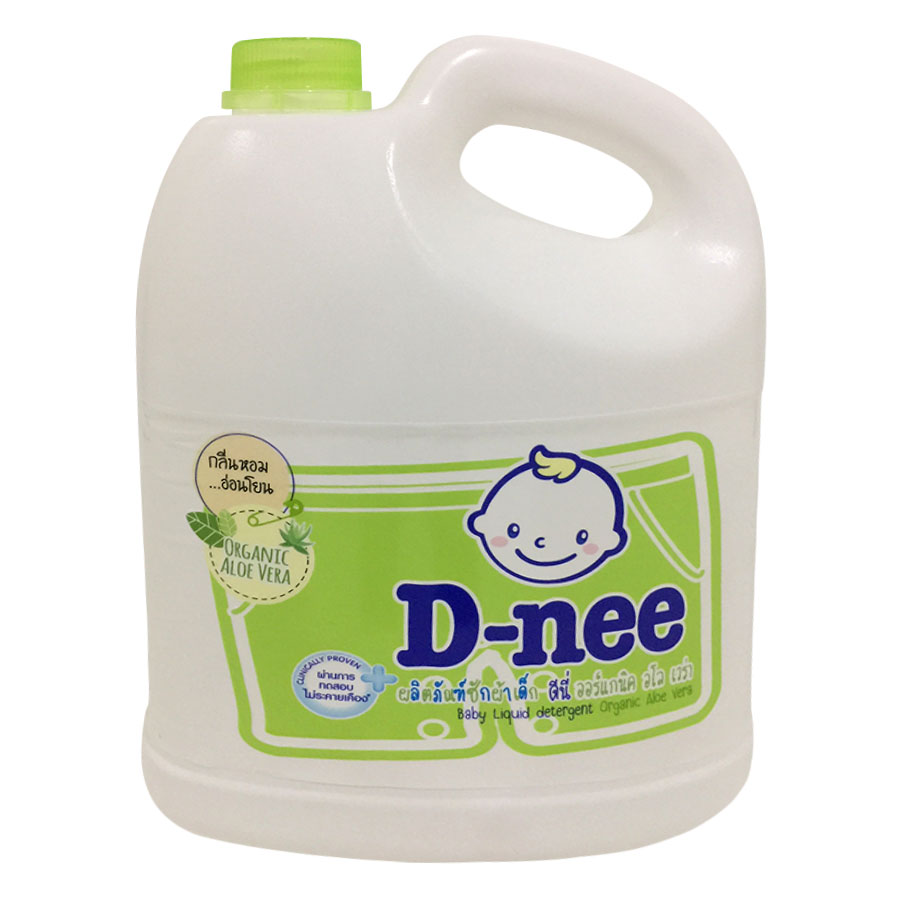 Dung Dịch Giặt Quần Áo Cho Bé D-Nee - Chai 3000ml (Xanh lá)