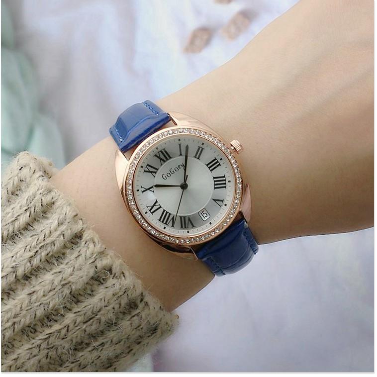 Đồng hồ Luxury chính hãng, mặt đá thạch anh LUXURY 965016 Đồng hồ nữ