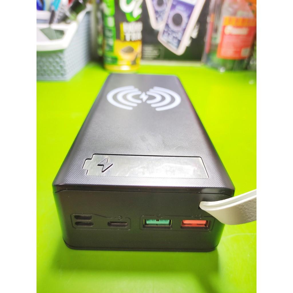 Box sạc dự phòng 16 18650  micro USB Type-C dây da cao cấp