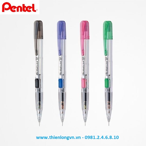 Bút Chì kim bấm giữa Pentel 0.5mm – PD105T thân xanh dương