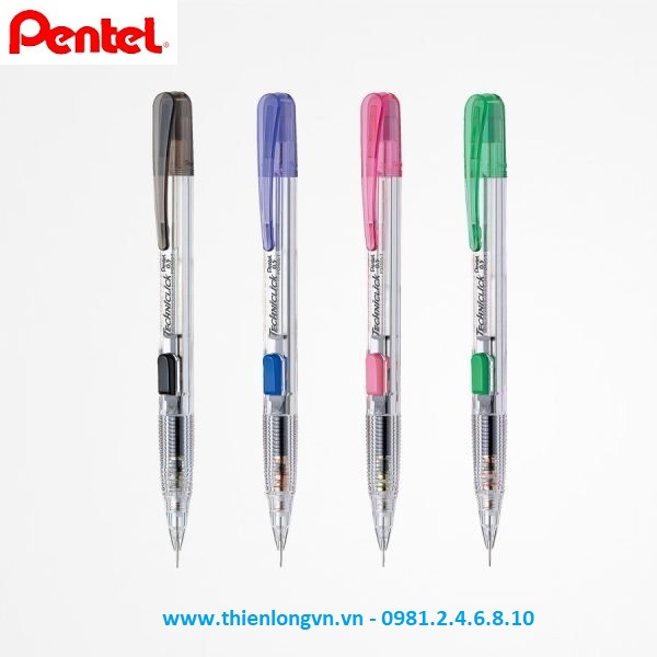 Bút Chì kim bấm giữa Pentel 0.5mm – PD105T thân xanh lá