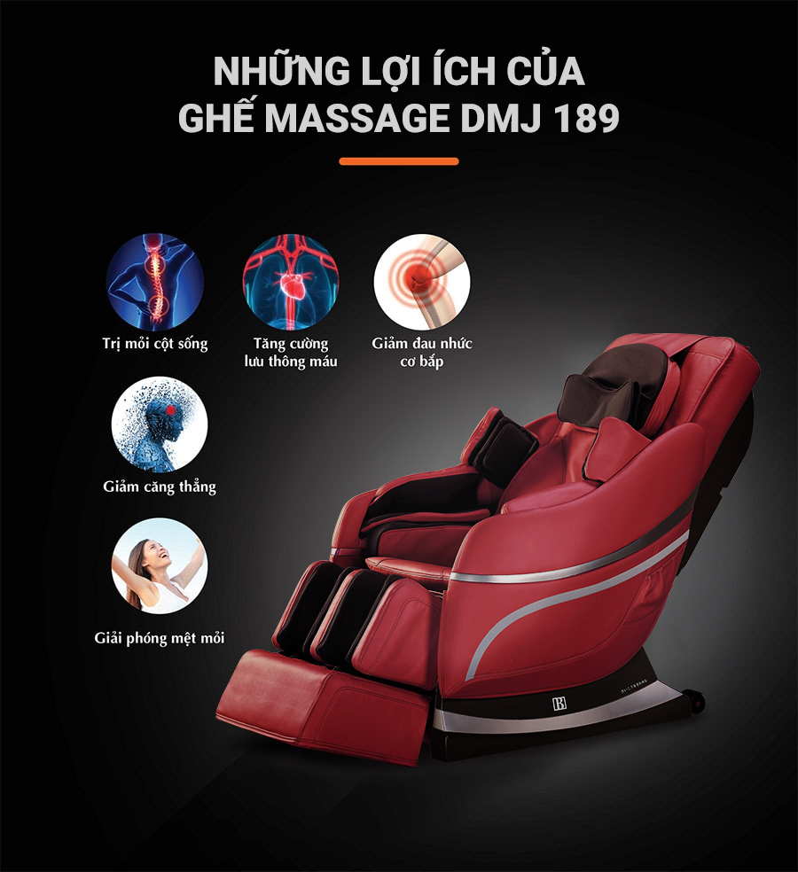 Ghế massage toàn thân cao cấp Boss Nhật Bản DMJ- 189 (Hàng chính hãng)