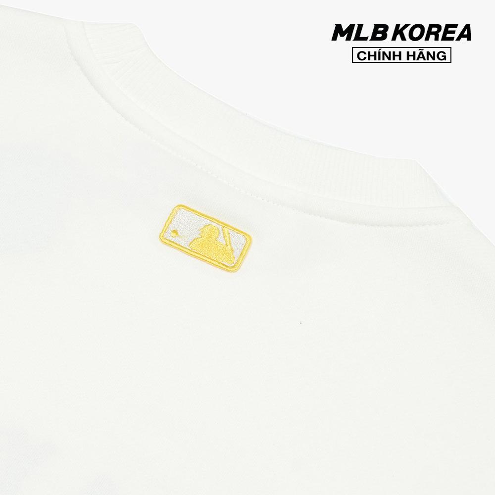 MLB - Áo sweatshirt tay dài phom suông Smile Overfit 3AMTN0424-50IVS