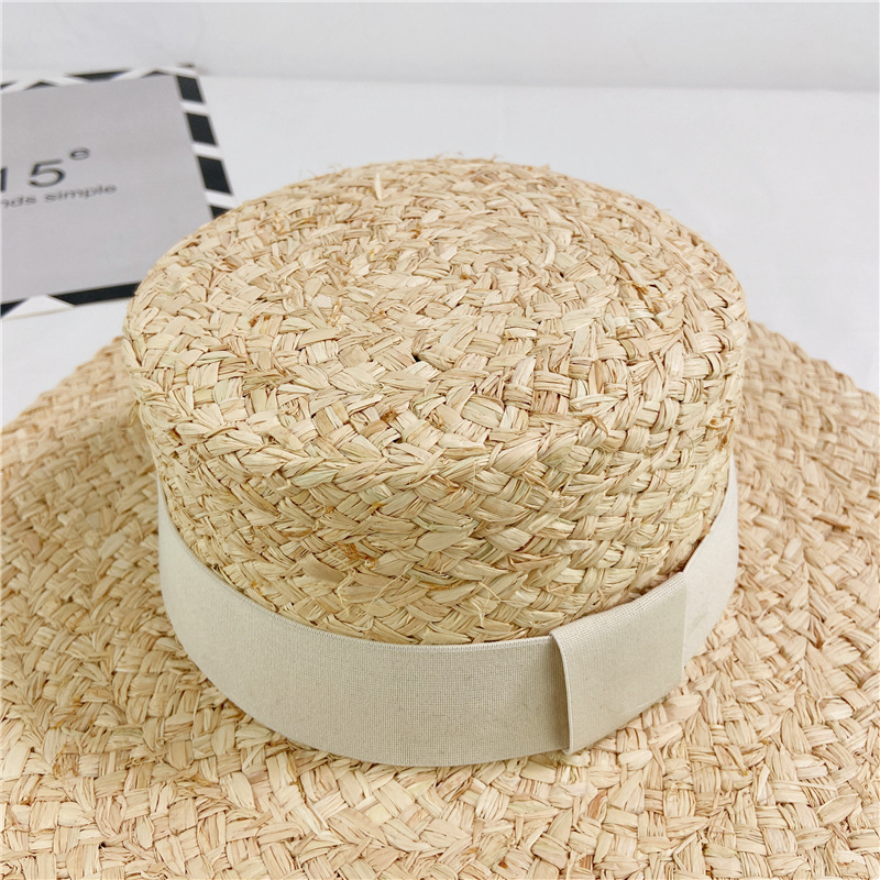 Nón cói, mũ cói đi biển chất liệu RAFFIA  điệu đà