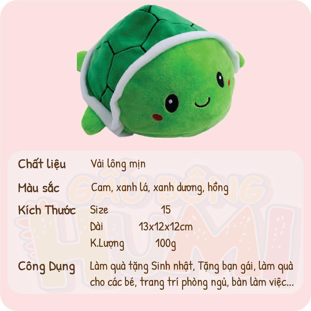 Gấu Bông Rùa Cảm Xúc Nhỏ MINI Cute Nhồi Bông Dễ Thương Size 15