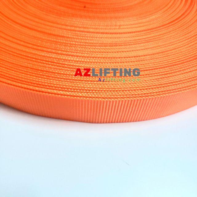 Dây đai poly bản dẹp 2.5cm màu cam