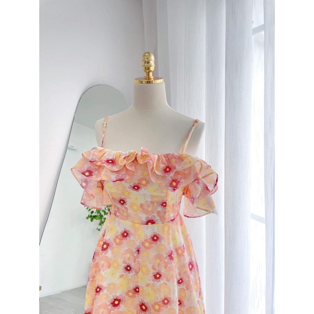 TIELA Đầm váy hoa tay bèo - Peaches Dress