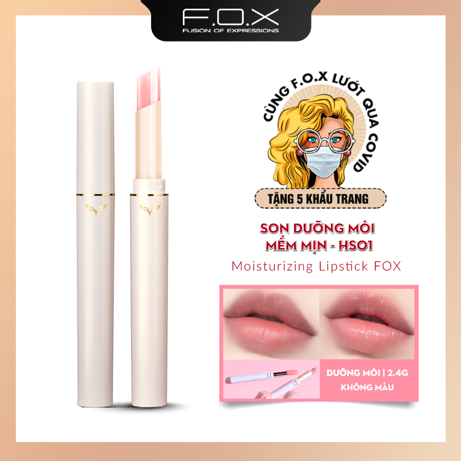 Son Dưỡng Môi Mềm Mịn FOX Moisturizing Lipstick 2.4g