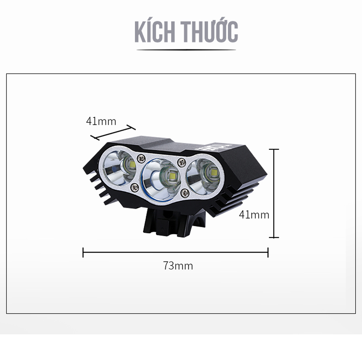 Đèn Trợ Sáng Xe Đạp Gắn Ghi Đông Cho Xe Đạp Thể Thao MTB 3xT6 900 lumens N3 Nhiều Chế Độ Sáng Chiếu Rộng Siêu Sáng Chống Nước Mai Lee