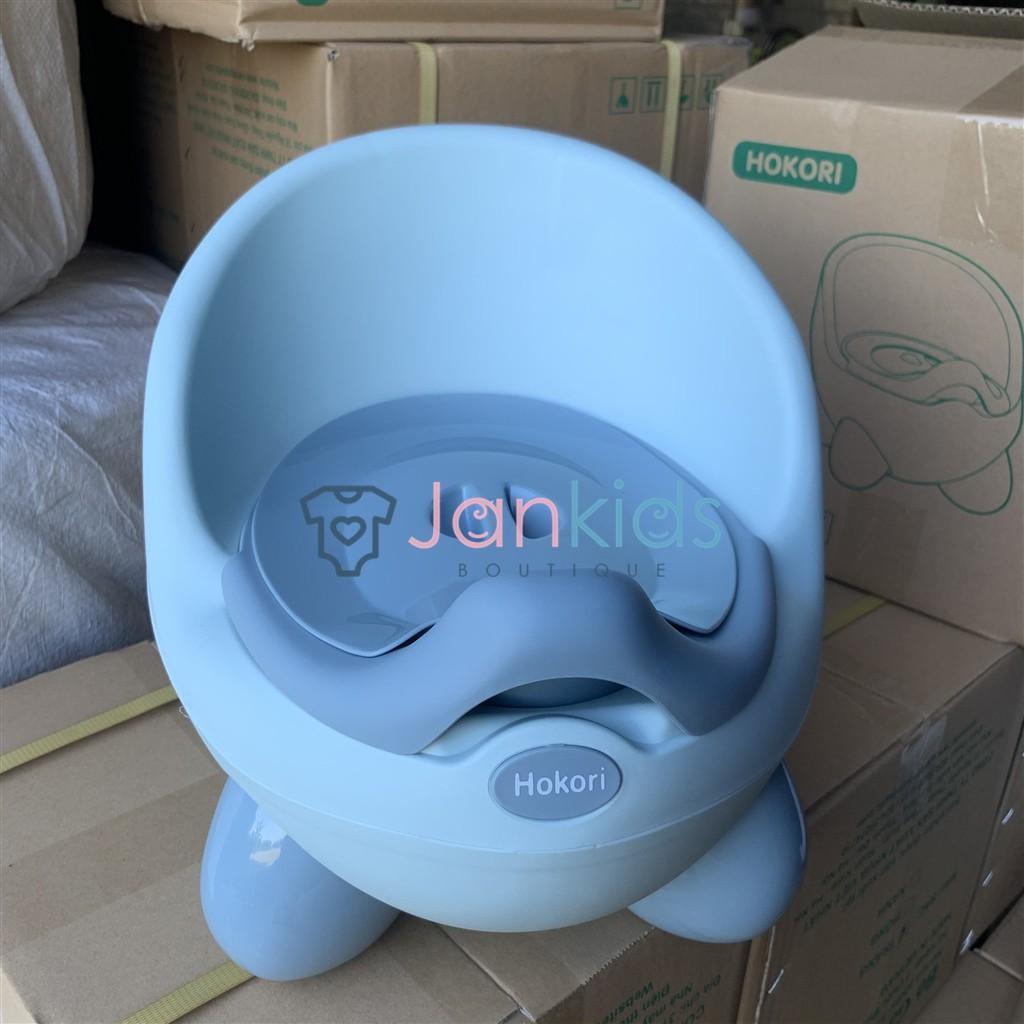 Bô cho bé đi vệ sinh, ghế bô HOKORI baby bằng nhựa cao cấp Việt Nhật có tựa lưng cho bé