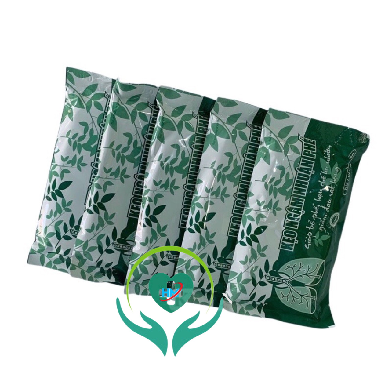 Combo 5 vỉ kẹo ngậm nhuận phế Kingphar, vỉ 8 viên, giúp giảm ho, bổ phế, làm ấm đường hô hấp