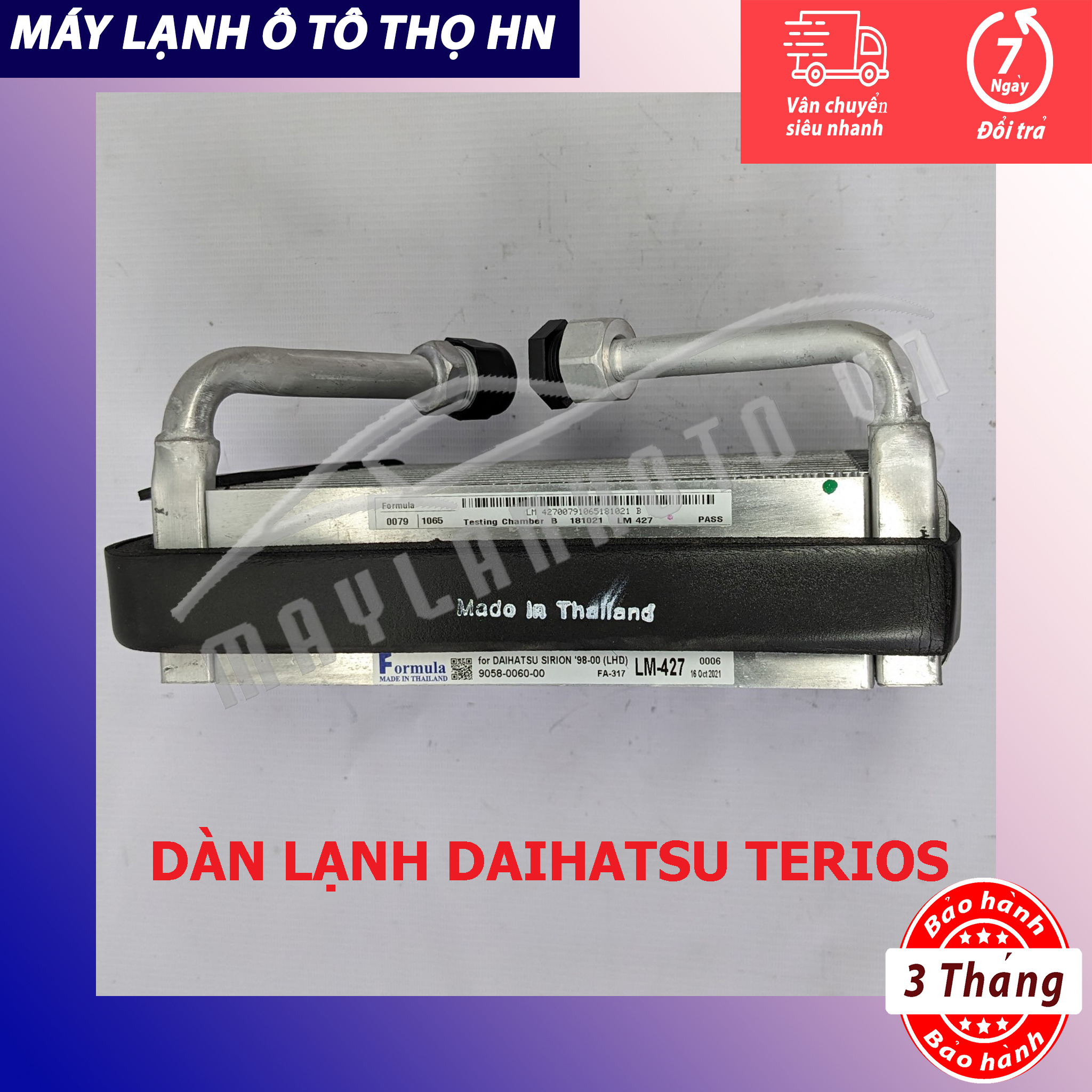 Dàn (giàn) lạnh Daihatsu Terios Hàng xịn Thái Lan (hàng chính hãng nhập khẩu trực tiếp)