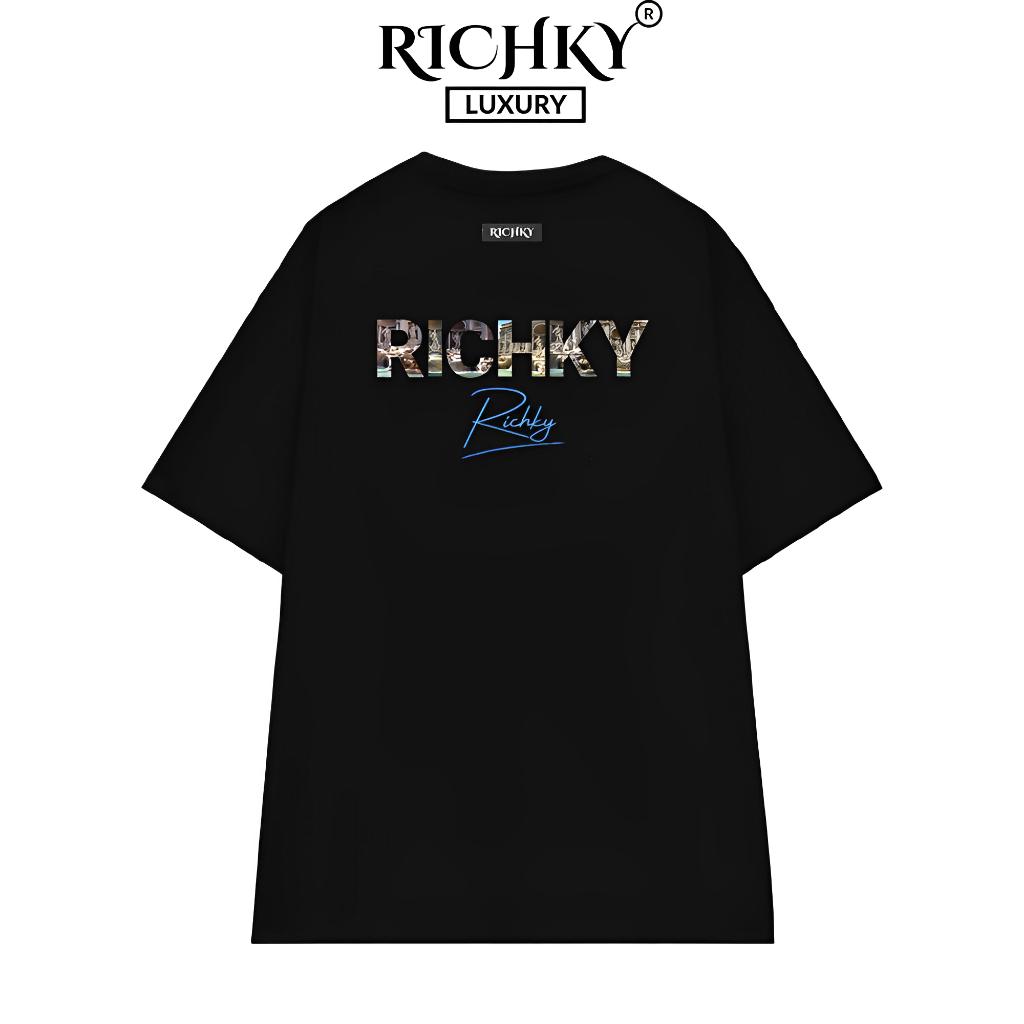 Áo Thun Unisex Richky Premium Tee Italian Luxury Đen - RKP01