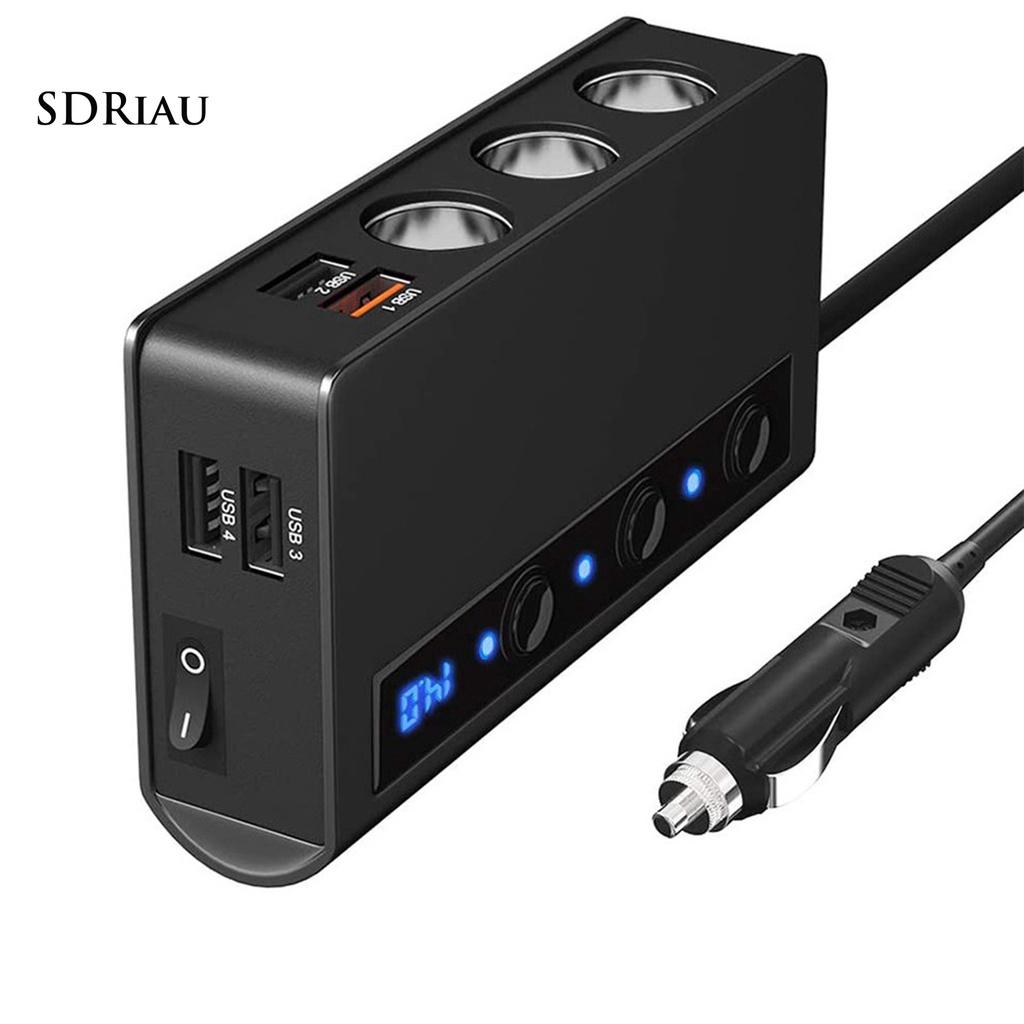 *QCDZ* Portable Universal 4 USB Ports QC3.0 Stable Charging Car Quick Charger Adapter