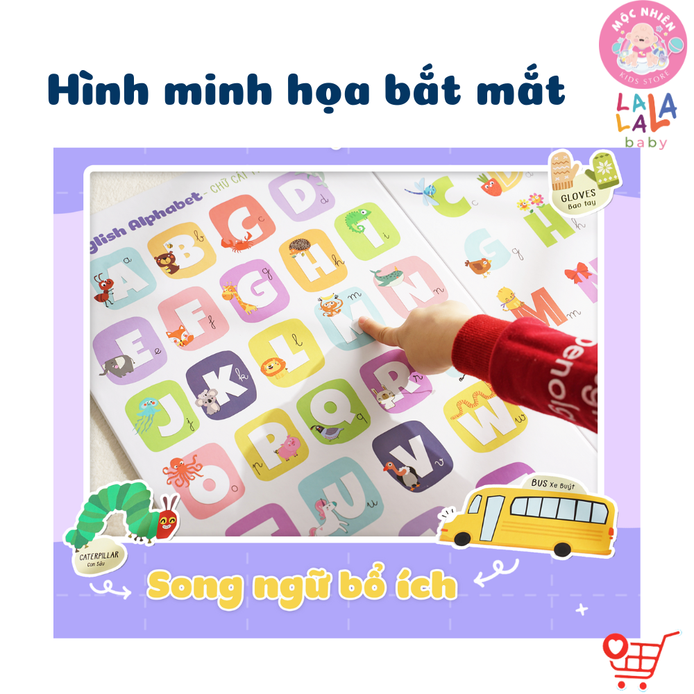 Bảng gấp thông thái - My First Learning chart (Dành cho bé từ 1 tuổi) - Lalala Baby