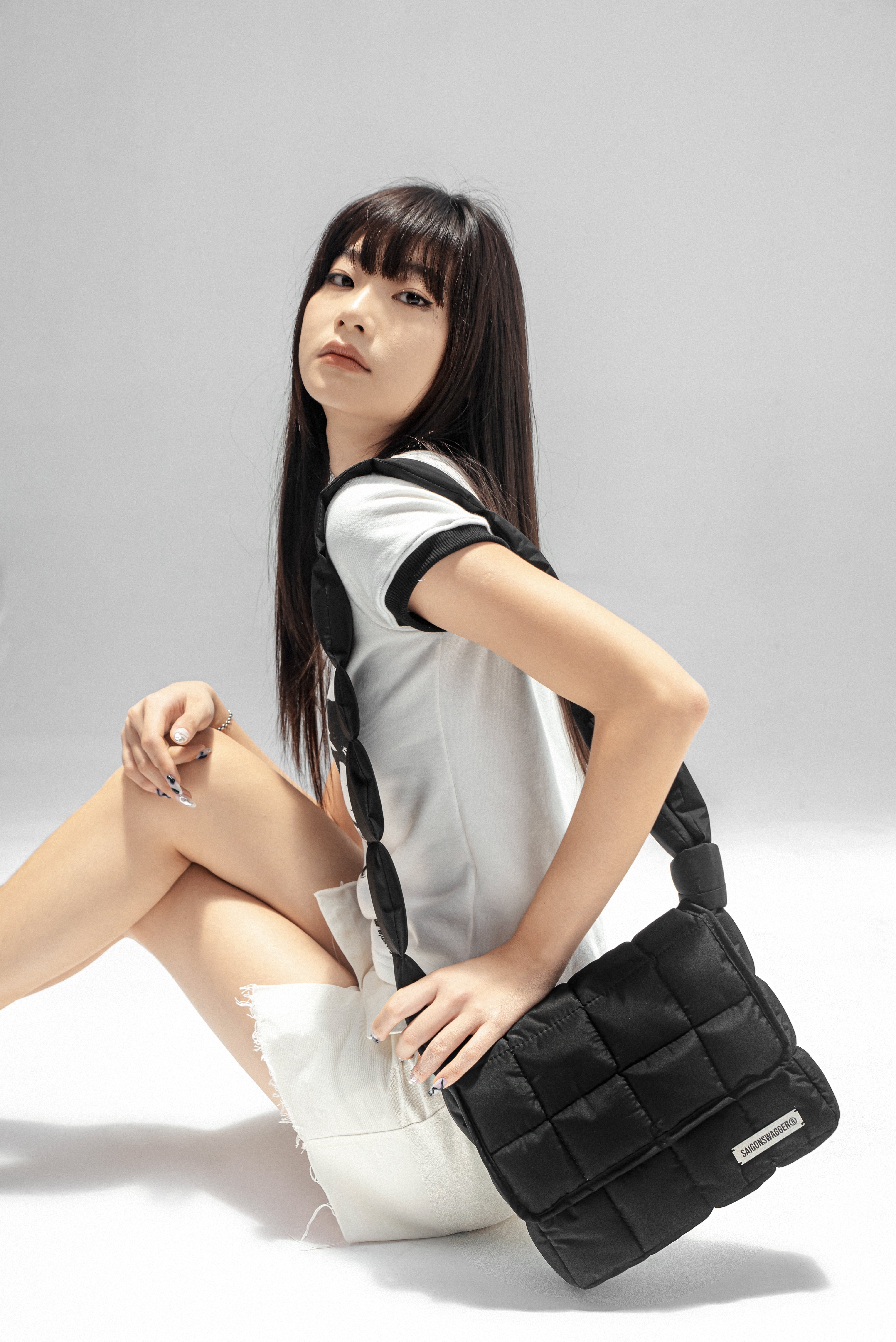 Túi Đeo Chéo Chần Bông SAIGON SWAGGER NOIR PUFFER BAG