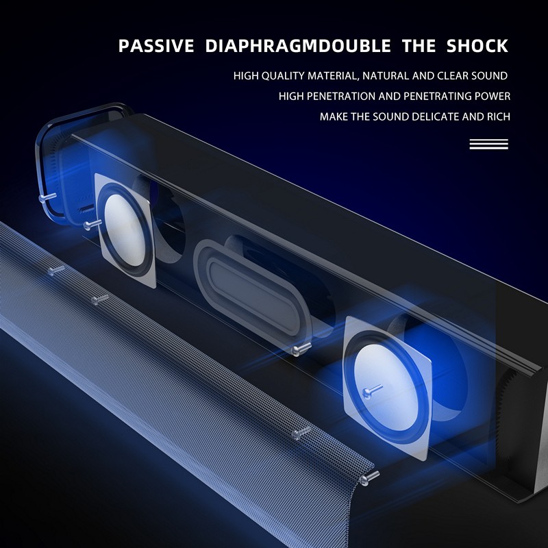 Loa vi tính soundbar Q2 cho máy tính , laptop