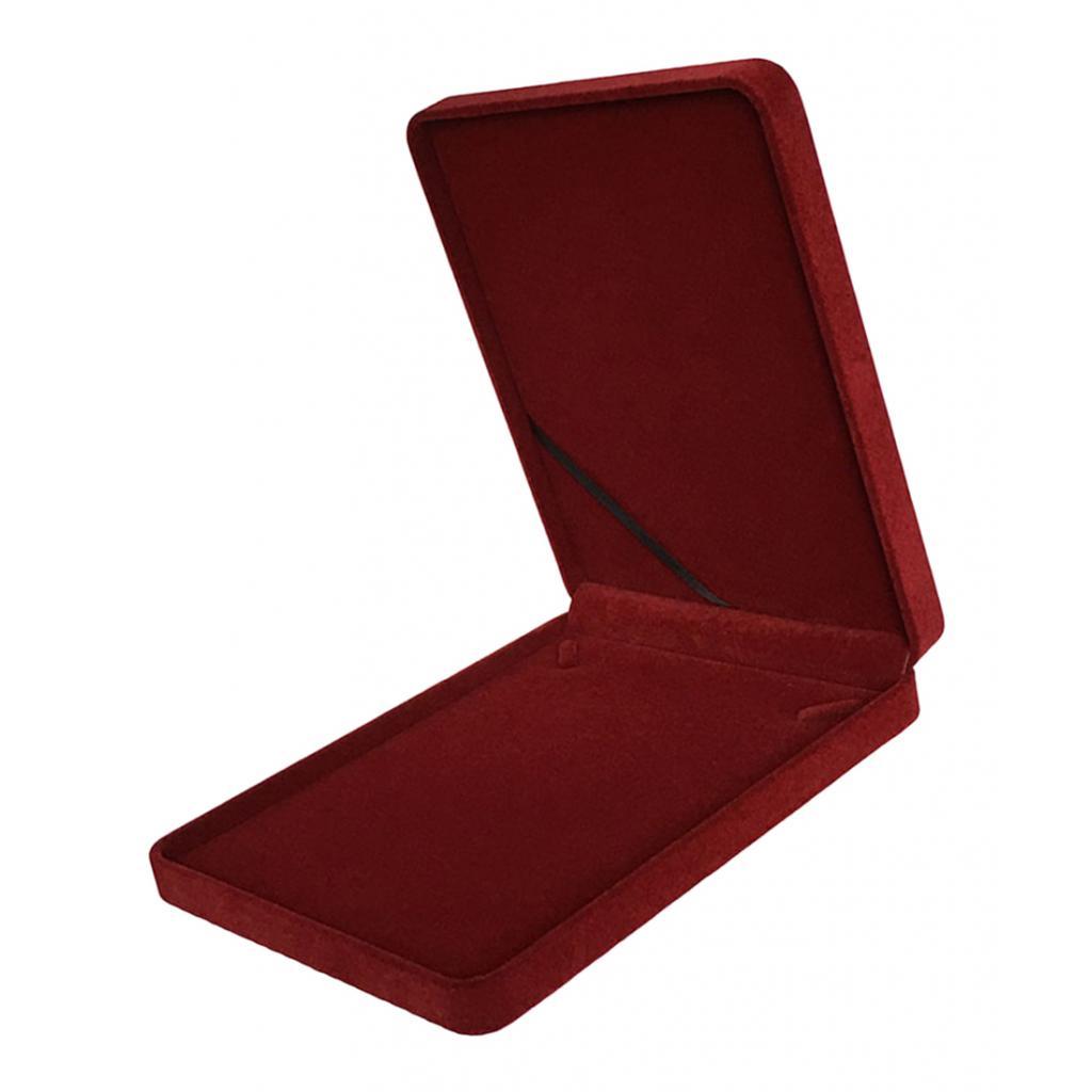 Fashion Velvet Necklace Box Case Tray Portable Jewelry Storage Organizer
