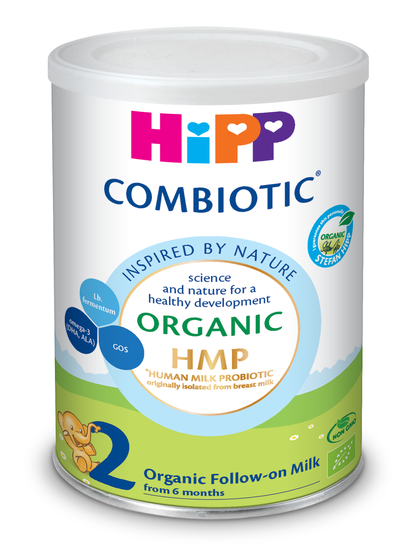 combo 4 lon Sữa bột Hipp số 2 Organic Combiotic HMP 800gr Mẫu Mới tách tem tặng 1 lon 350g