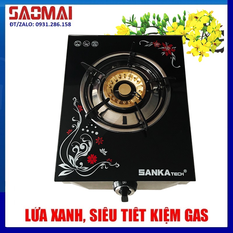 Bếp Gas Đơn Điếu Gang Sen Đồng SANKAtech SKT 102B - Hàng chính hãng