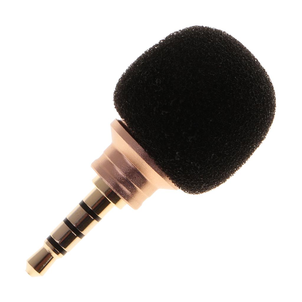 2 Pcs Mini Portable 3.5mm Straight Plug Mic Microphone for Recorder Phone