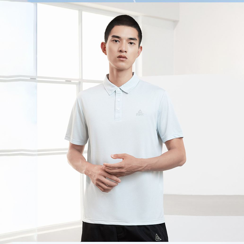 Áo Thun Polo Nam Thể Thao Có Cổ Chính Hãng Cao Cấp PEAK DF622351