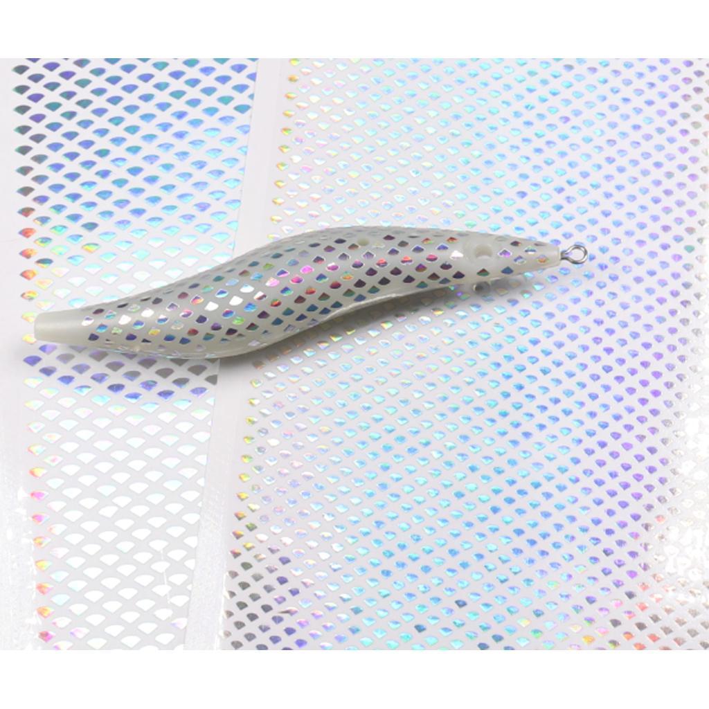 5pcs Fishing Lure Tape Fish Scales Holographic Reflective DIY Tackle Craft