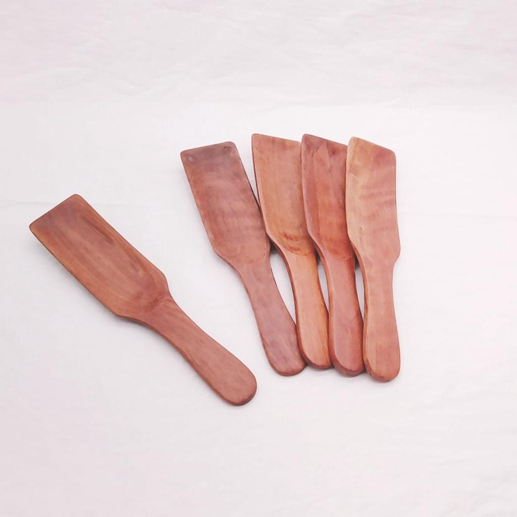 THÌA XÚC GỖ NHÃN TỰ NHIÊN 20X5 CM