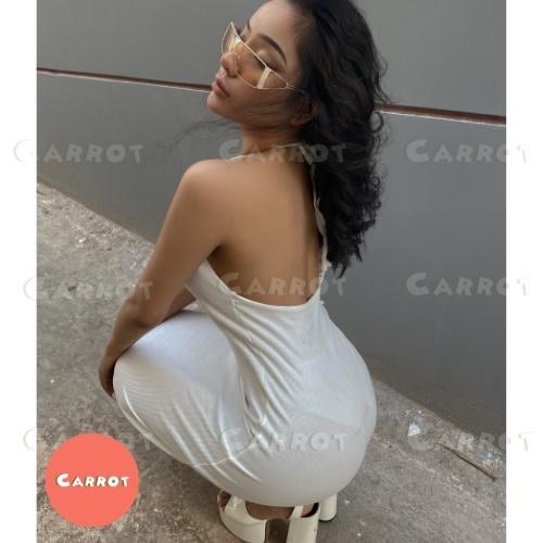Đầm maxi hở lưng 2 dây ôm body sexy tôn dáng phong cách cổ điển gợi cảm cho nữ carrotxinhdep