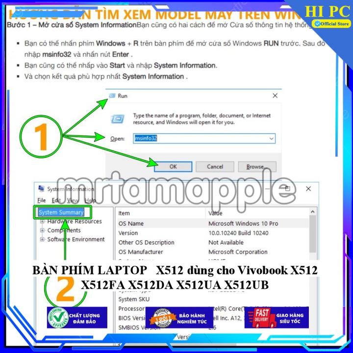 BÀN PHÍM LAPTOP  X512 dùng cho Vivobook X512 X512FA X512DA X512UA X512UB - Hàng Nhập Khẩu