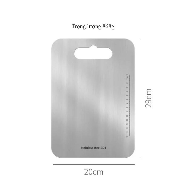 Thớt inox 304 KHÁNG CHỐNG KHUẨN KHÔNG MÙI, Thớt inox KHÁNG KHUẨN SIZE TO 34CM dày 2 ly - HÀNG CHẤT LƯỢNG CAO