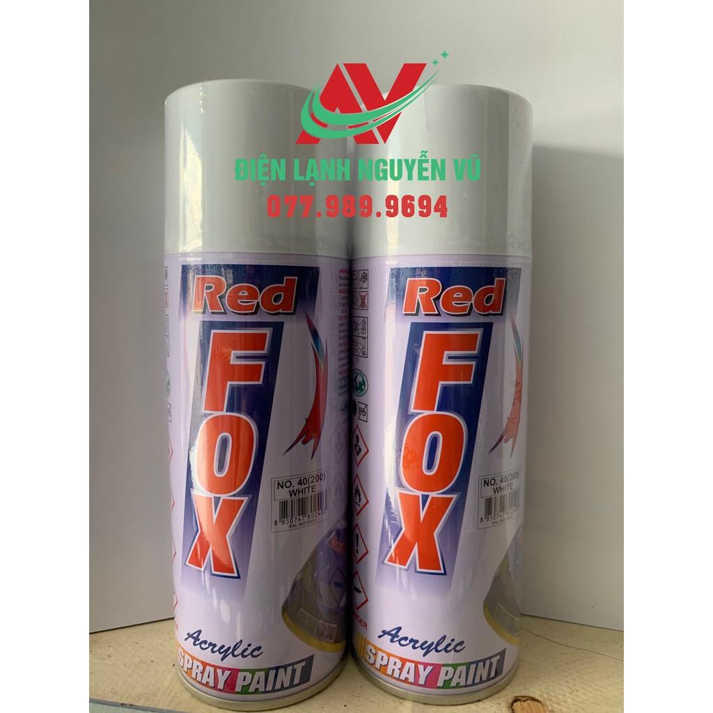 SƠN XỊT REDFOX - SƠN CHUYÊN DỤNG CHO ĐẦU LẠNH MÁY LẠNH - NO.40 (200) WHITE