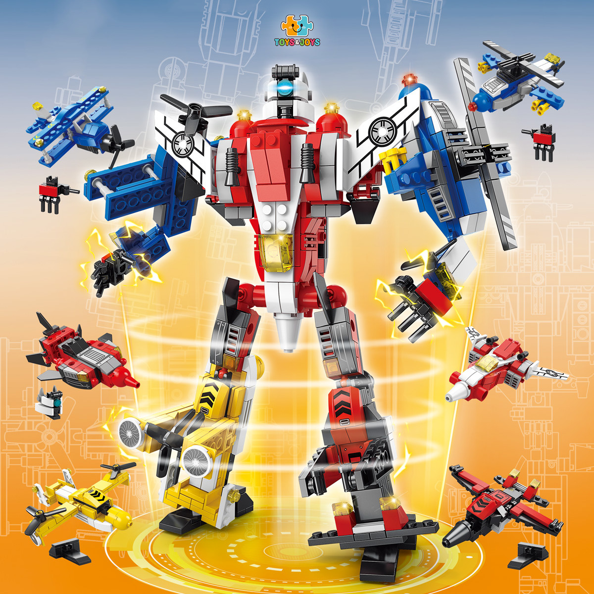 Đồ chơi lắp ráp Robot máy bay Ares - Toys&amp;Joys